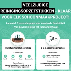 VONROC Teleskop-Waschbürstenset - 6,5 Meter