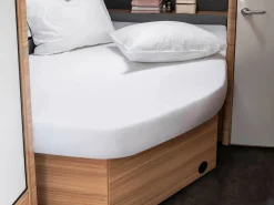 Walra Französisches Bett Rechts Spannbettlaken - White