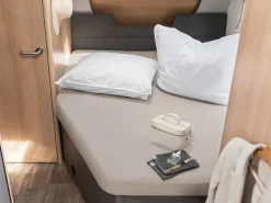 Walra Jersey französisches Bett links Spannbettlaken - Sand