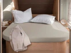 Walra Jersey Queensize-Bett Spannbettlaken - Sand