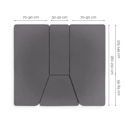 Walra Jersey 4-teiliges Spannbettlaken - Anthracite