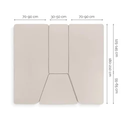 Walra Jersey 4-teiliges Spannbettlaken - Sand