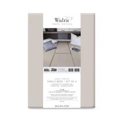 Walra Jersey 4-teiliges Spannbettlaken - Sand