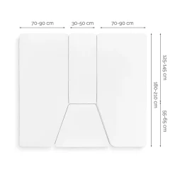 Walra Jersey 4-teiliges Spannbettlaken - White