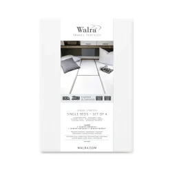 Walra Jersey 4-teiliges Spannbettlaken - White