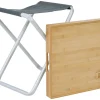 Wander Wonder Bambus Campinghocker mit Tischplatte