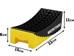 Werkthor stufenlose Auffahrkeile Tasche - Yellow