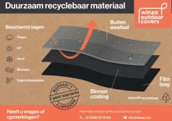 Winza 200 x 150 x 75 cm Loungeset Schutzhülle
