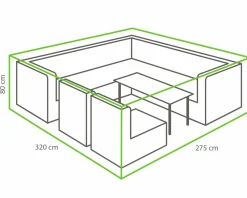 Winza 320 x 275 x 80 cm Loungeset Schutzhülle