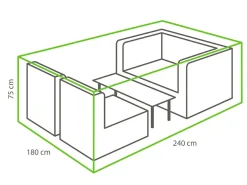 Winza Anthrazit 240 x 180 x 80 cm Loungeset Schutzhülle