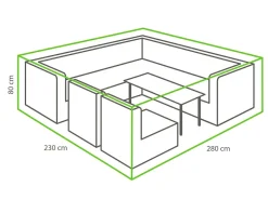 Winza Deluxe 280 x 230 x 80 cm Loungeset Schutzhülle