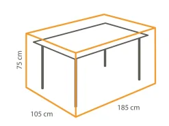 Winza Deluxe 185 x 105 x 75 cm Tisch Abdeckung