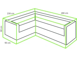 Winza Deluxe 280x230x80 L Loungeset Abdeckung