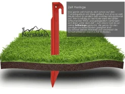 Zelt-Heringe aus Kunststoff 30 cm. 5 Stück Rot Heringe