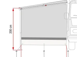 Zweite Chance Fiamma Sun View Side Grey Caravanstore